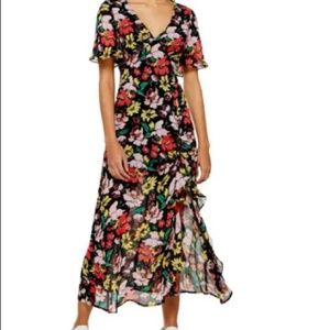 NWT Topshop floral midi dress size 6 (new with tags)